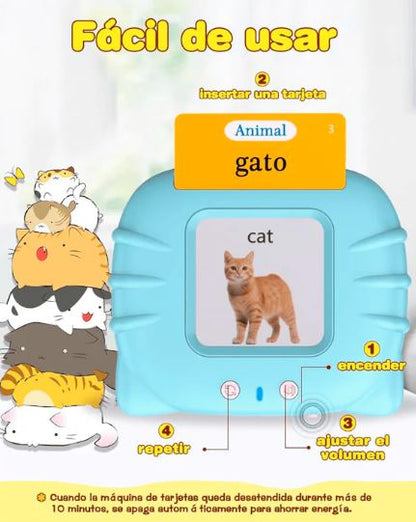 Juego de tarjetas parlantes inglés-español