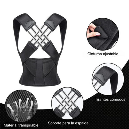 FitBack Pro - Corrector de postura ajustable