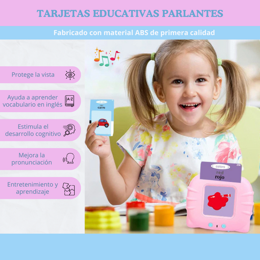 Juego de tarjetas parlantes inglés-español