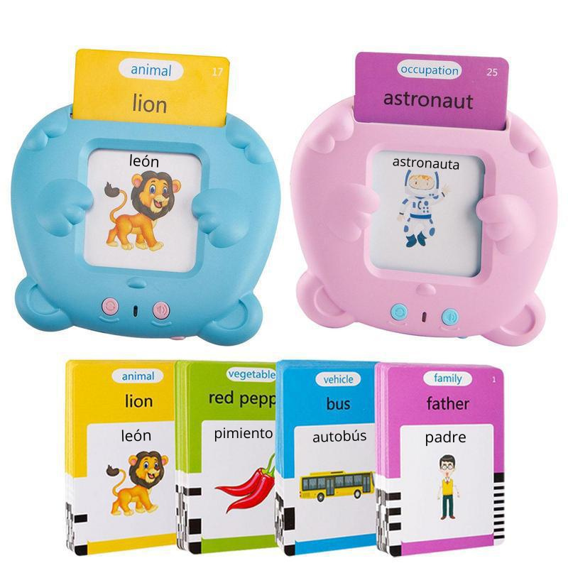 Juego de tarjetas parlantes inglés-español