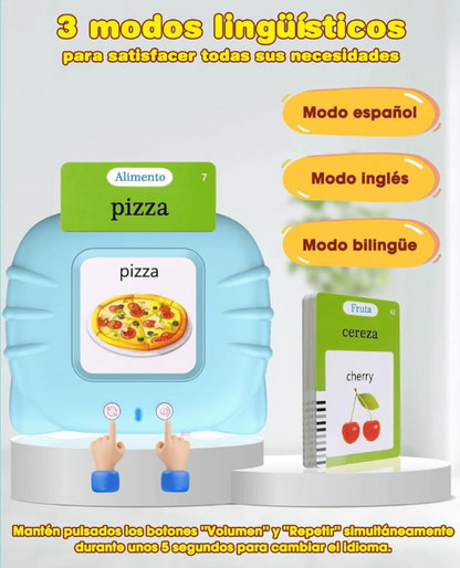 Juego de tarjetas parlantes inglés-español